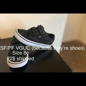 SOLD Vans size 8c
